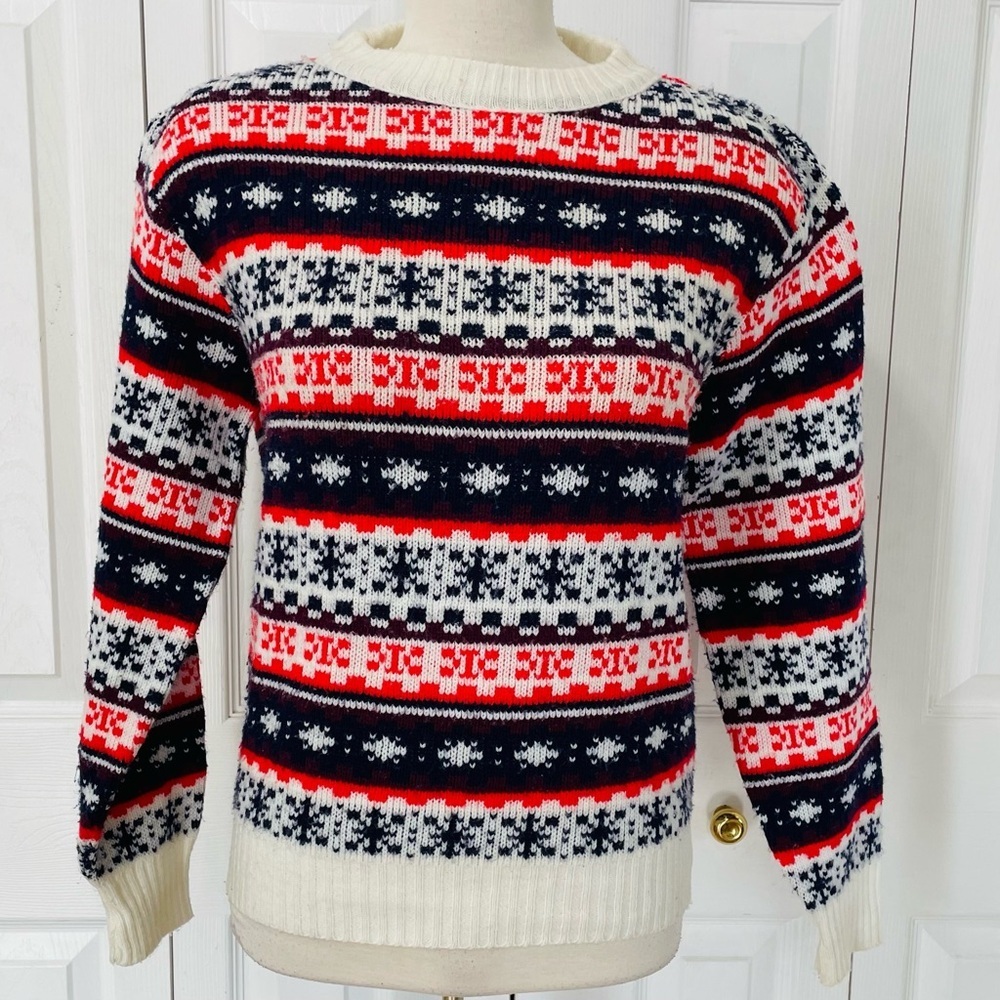 Randolph Hall Wintuk vintage 1970s-era knit sweaters Vintage Fair Isle Sweater
